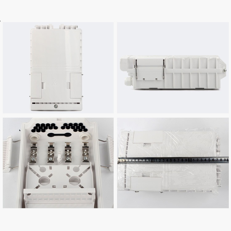 GKC-FDMB-4-24P-5 Fiber Optic Distribution Box mid span port uncut design GKC-FDMB-4-24P 4 inlet 24 out