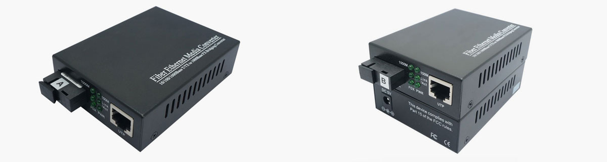 Gigabit Media Converter, Single-mode SC, 20km