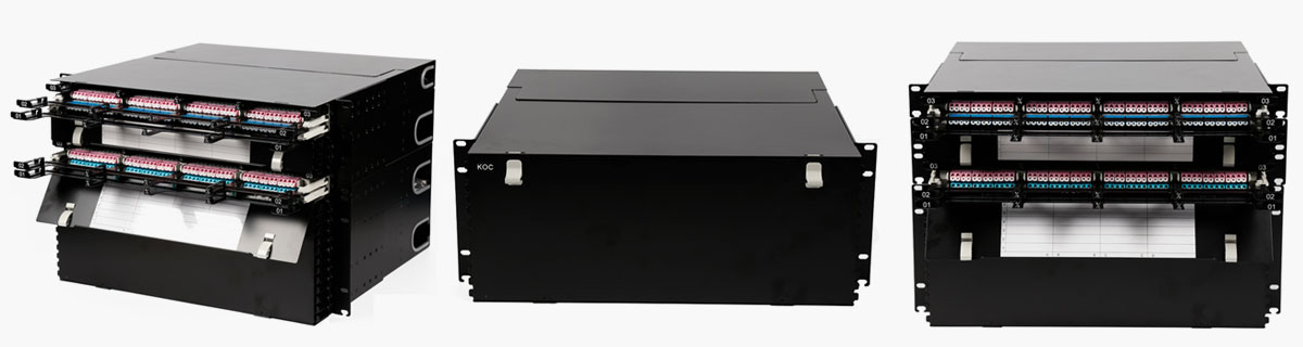 High-density modular MPO distribution frame 4U